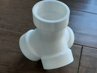 PVC pipe tripod leg fitting