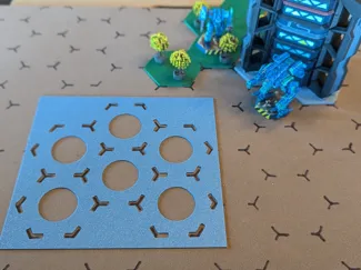 2 Inch Hex Stencil for Battletech and Other Games