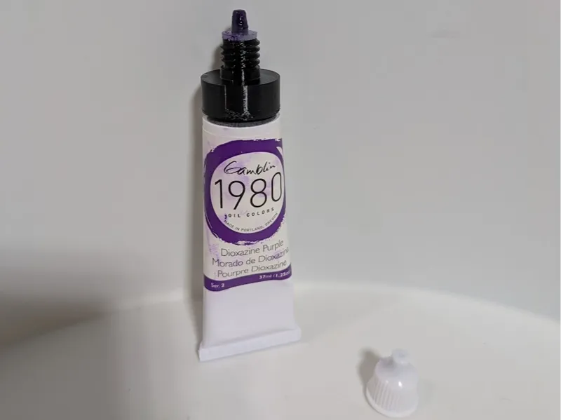 Gamblin paint tube to dropper bottle adapter
