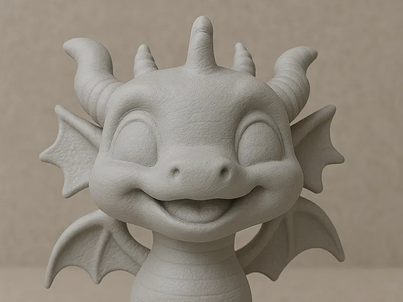 Cute Sitting Dragon 