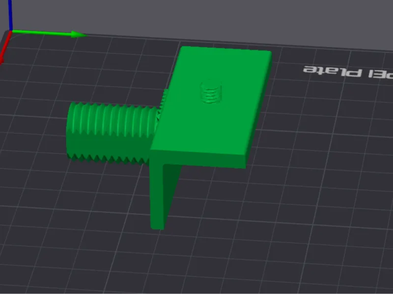 1/4" tripod attachment for Skadis adjustable arm