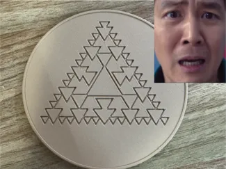 Impossible triangle dalgona cookie-Squid Game