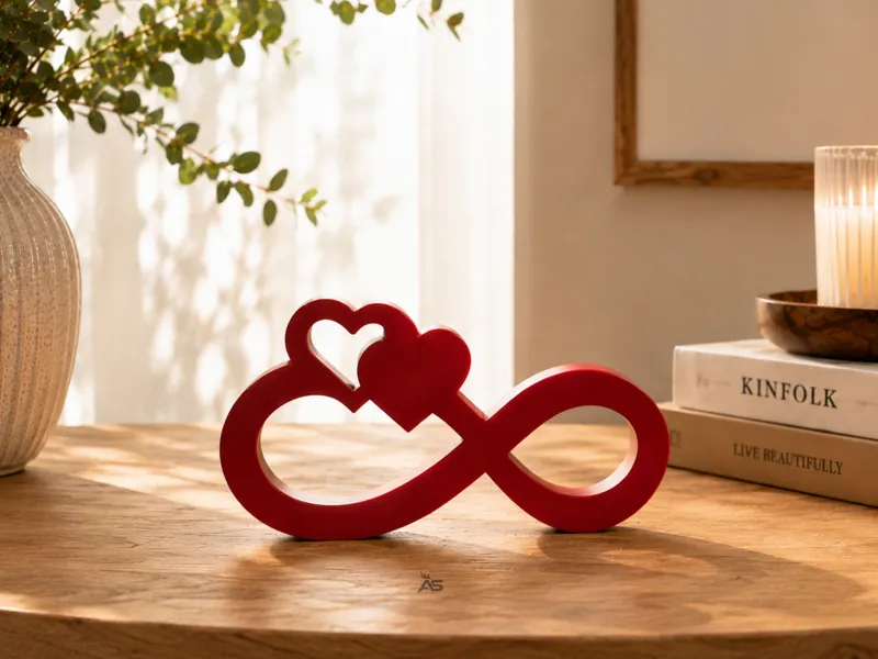 Infinite Love – Heart Infinity Table Decor