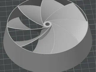 Radial fan 120x30mm