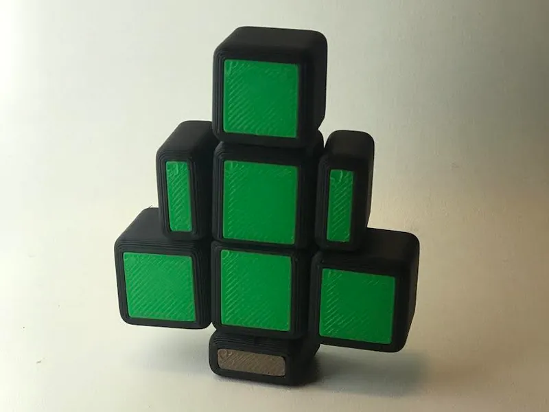 Christmas Tree Rubik's Cube (Print In Place)
