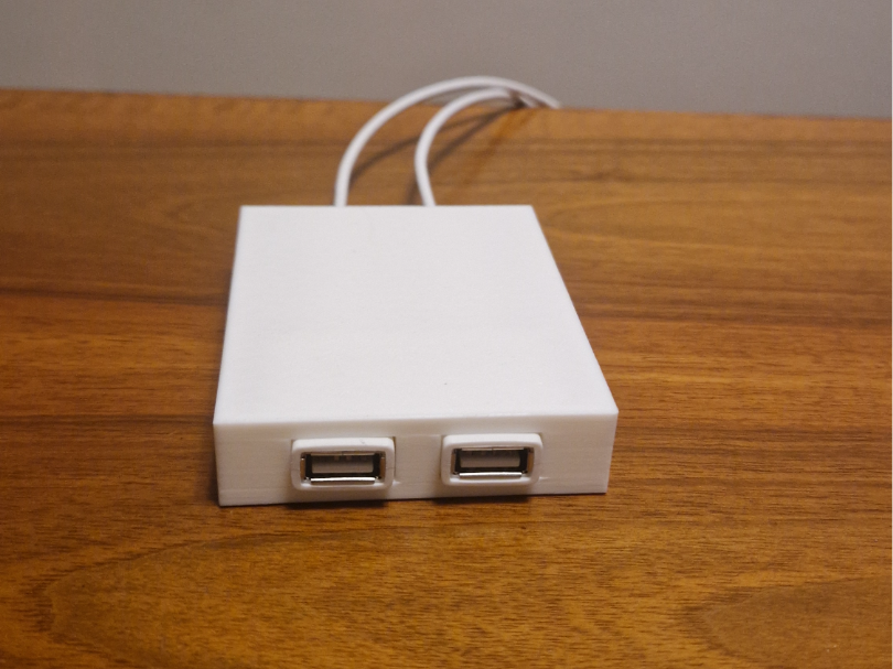 Dual USB Cable Box – Compact Cable Organizer