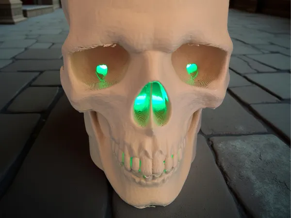 Lampe crâne pour spot LED RGB