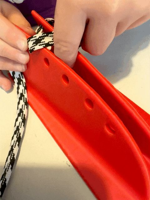 Lacing Practice Shoe Template