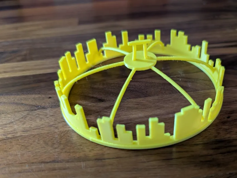 Pi Math Crown (vertical based on the digits of pi)