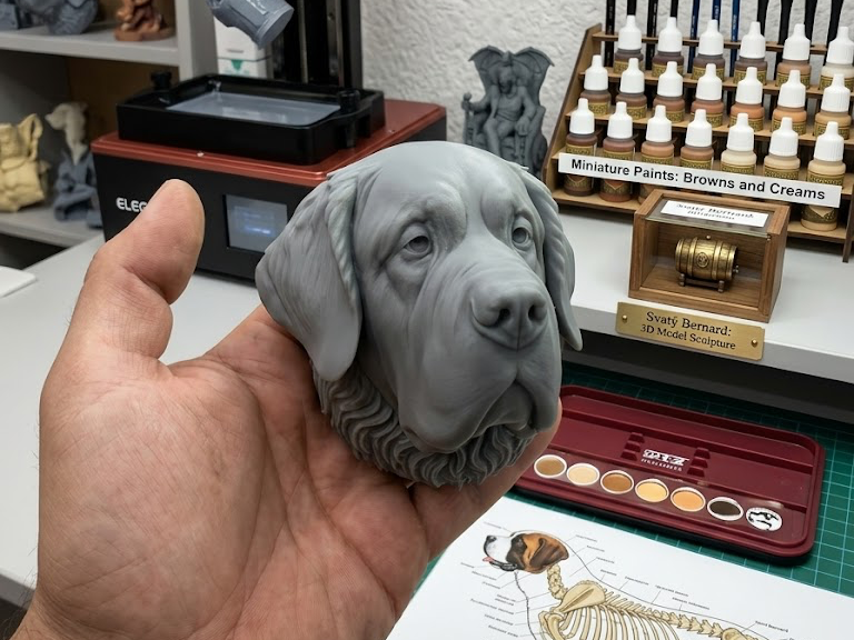 Saint Bernard's head