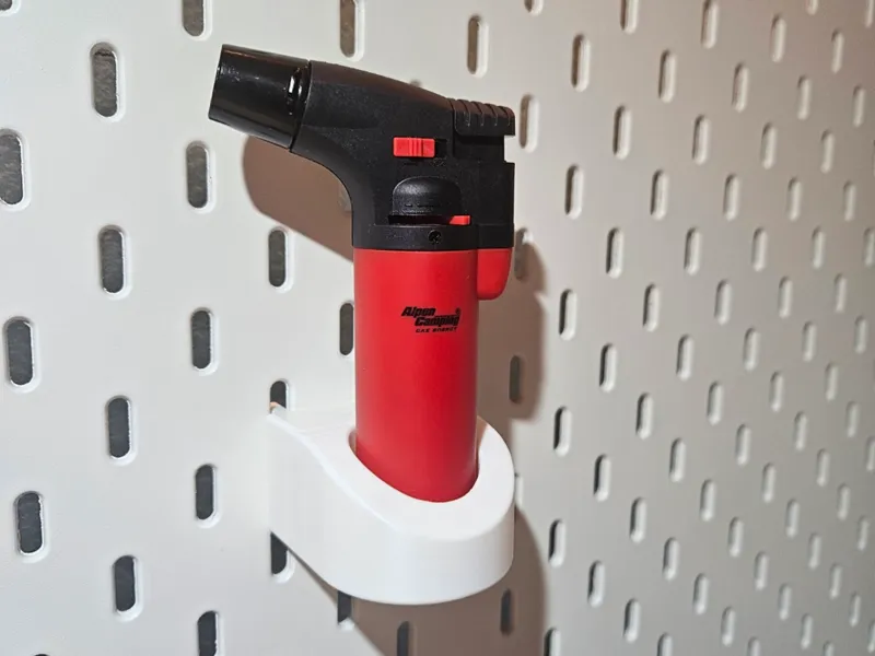 Lighter holder for IKEA Skadis