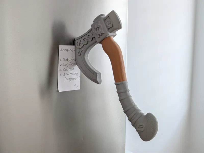 Viking Axe Fridge Magnet
