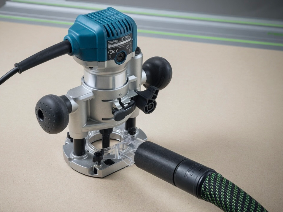 Festool vacuum to Makita router adapter