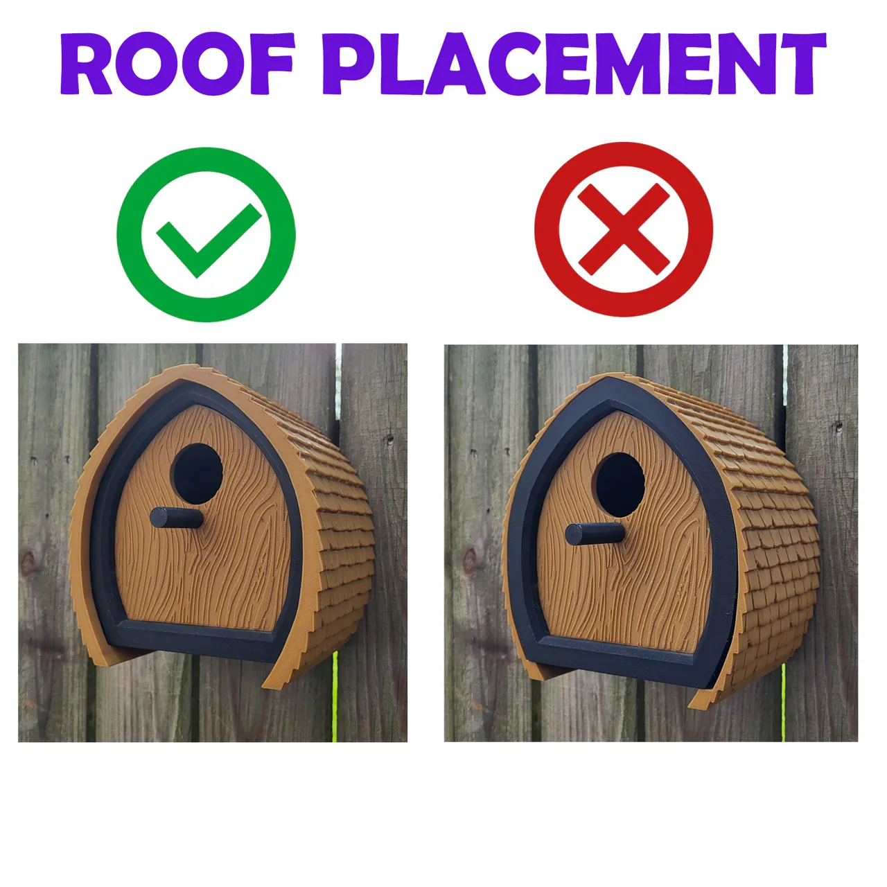 Shingled Birdhouse and Ladybug House view 4