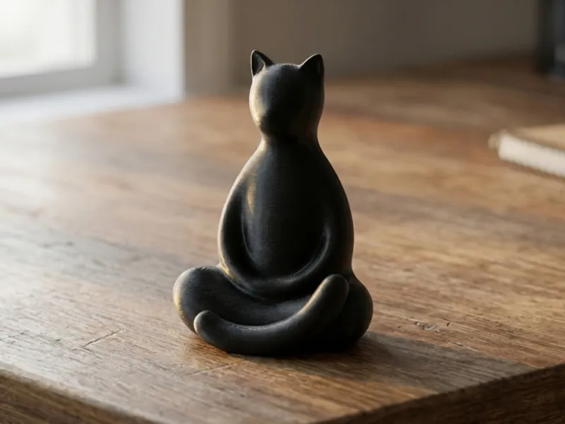 ZenKitty: The Minimalist Meditating Feline