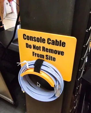 Console Cable Holder