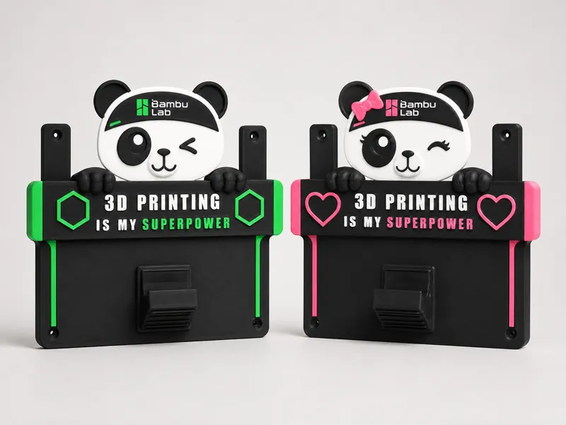 Panda Build Plate Wall Holder - Customized