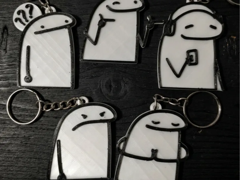 Flork KEYCHAIN ​​PACK  -  Flork of Cows (MEME)