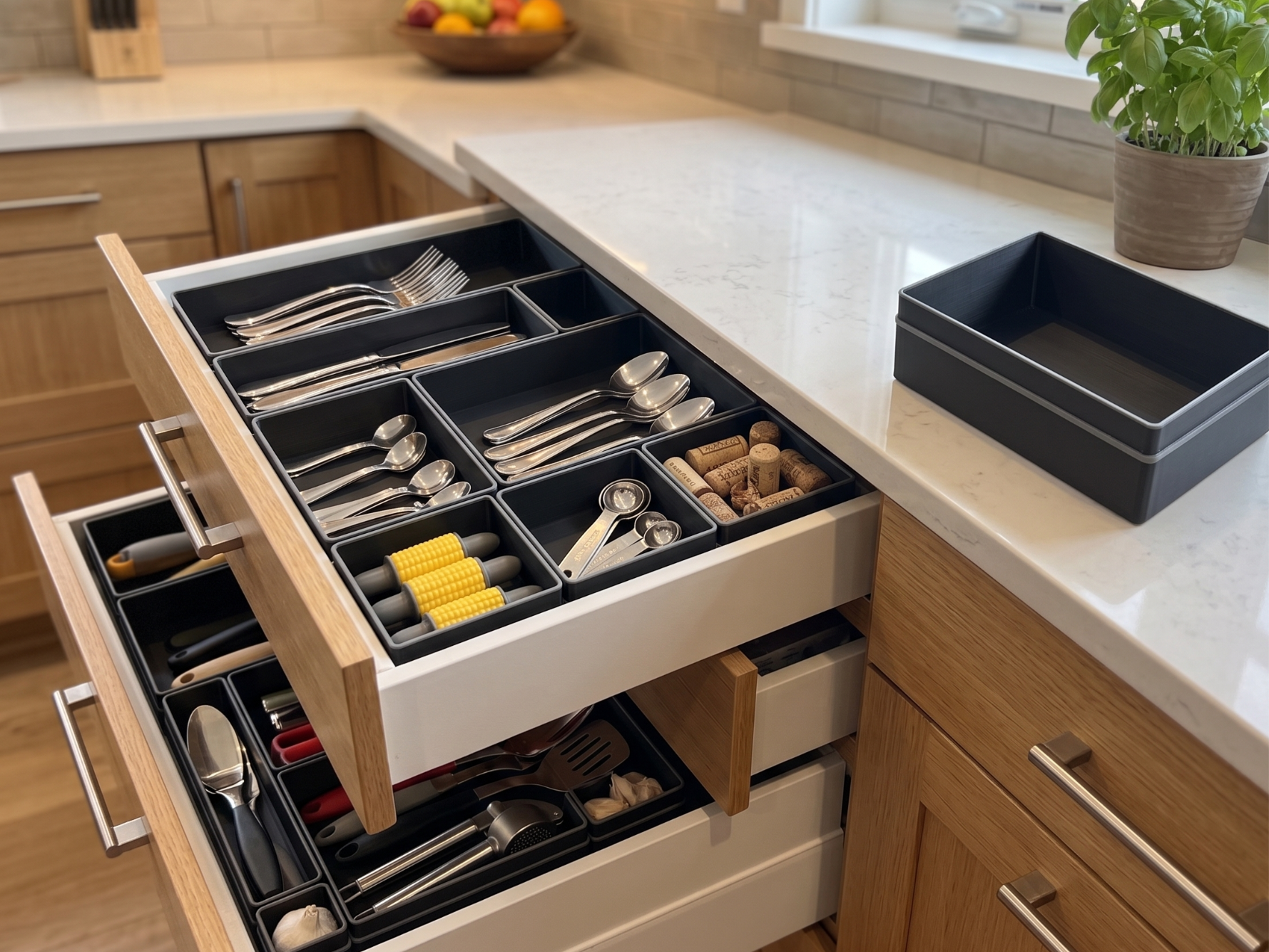 Miniatura 1 do modelo 3D Customizable Luxury Organizer Tray Drawer System