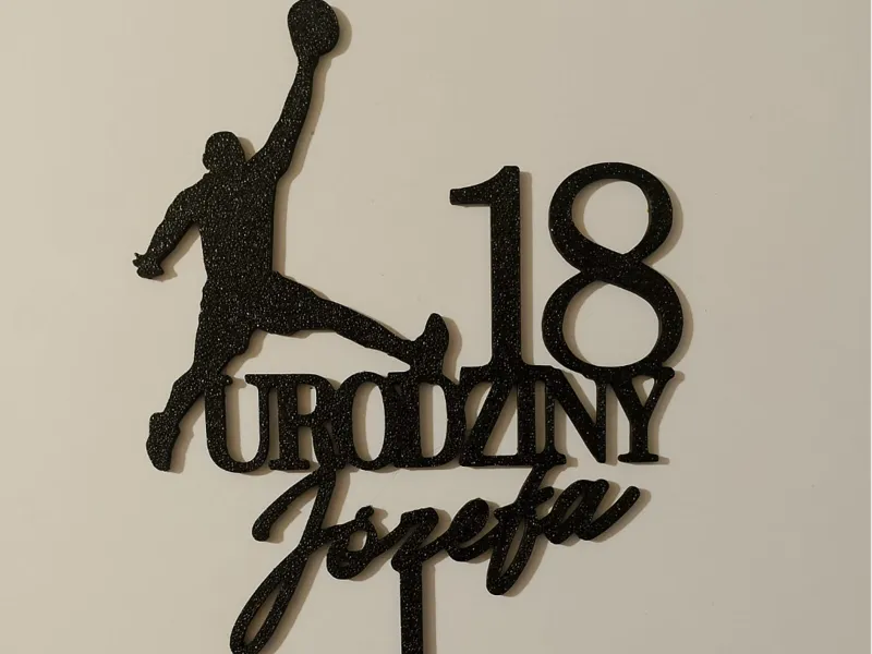 18 urodziny topper