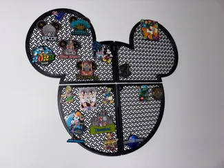 Segmented Mickey Pin Board