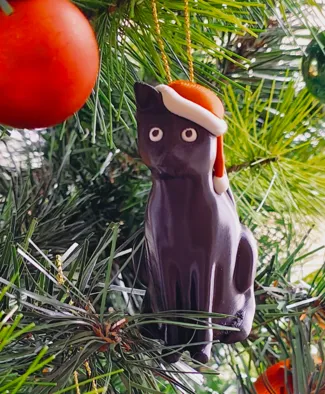 Christmas cat tree decoration