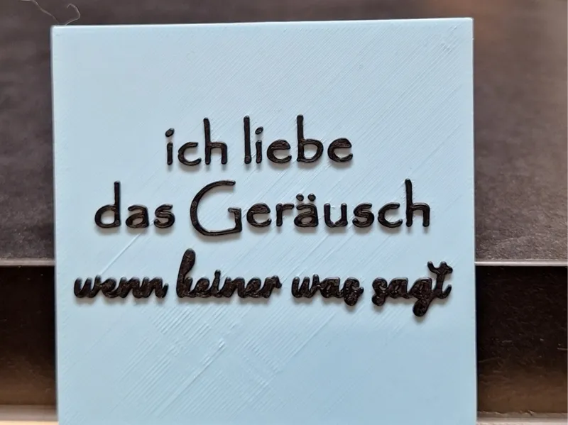 Statement Kachel  ...das Geräusch