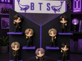 BTS ფიგურების საგამოფენო სტენდი thumbnail 1