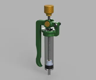 Flux syringe dispenser
