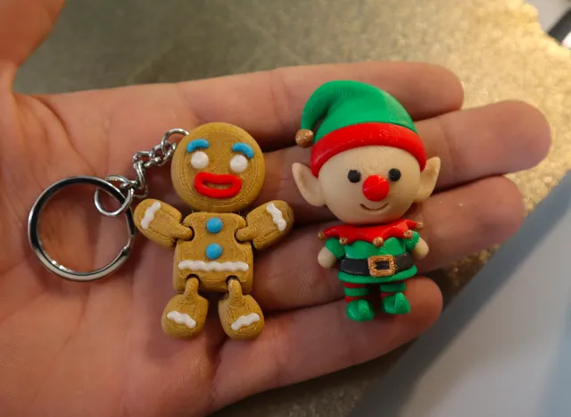 Christmas minis (Elf and Gingerbread man)