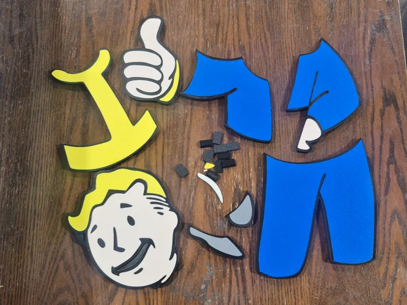 Huge Vault Boy Wall Mountable. All Parts. No AMS