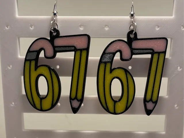 67 Days of School Earrings