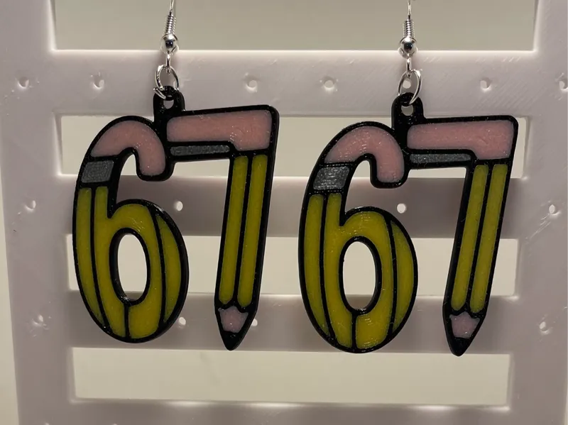 67 Days of School Earrings
