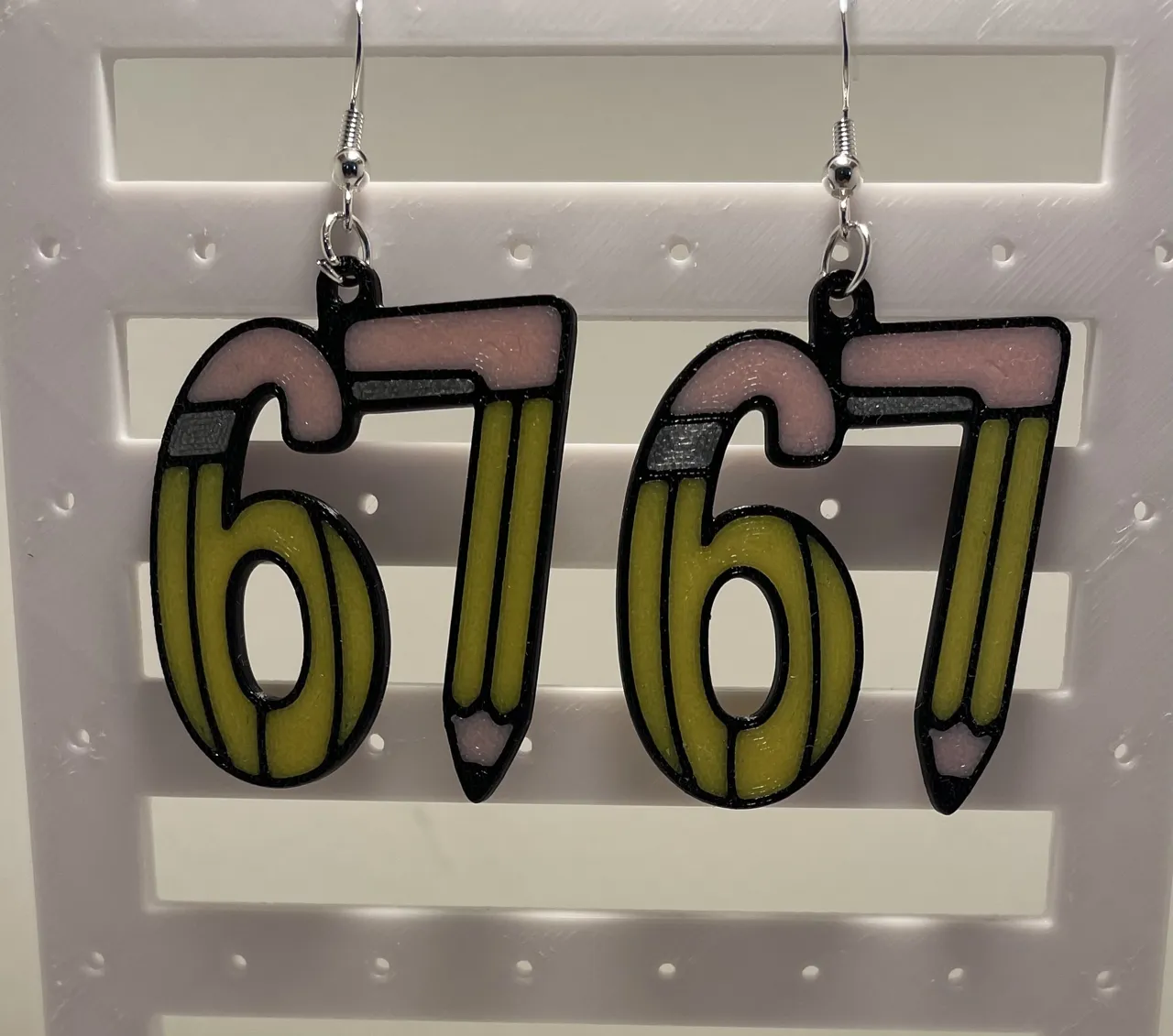 67 Days of School Earrings view 2