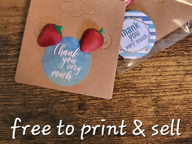 Strawberry stud earrings