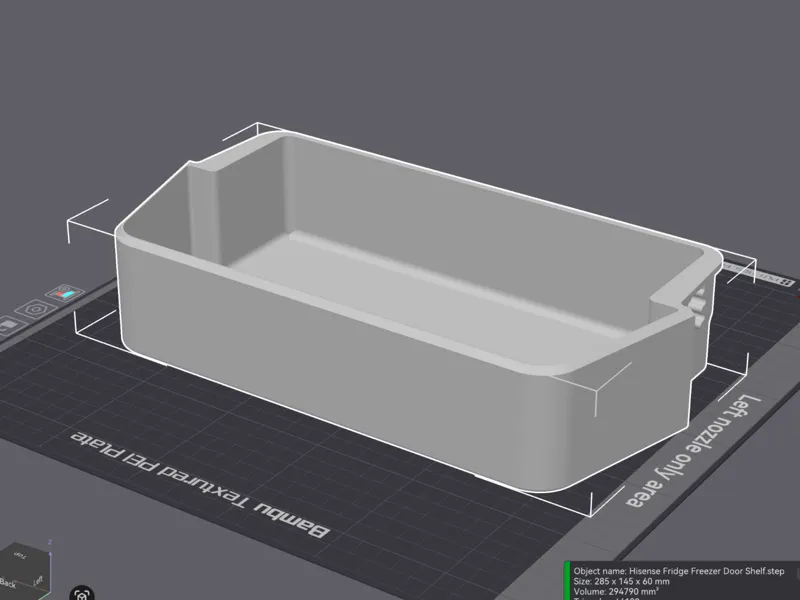 Hisense or Gorenje Fridge Freezer Door Shelf
