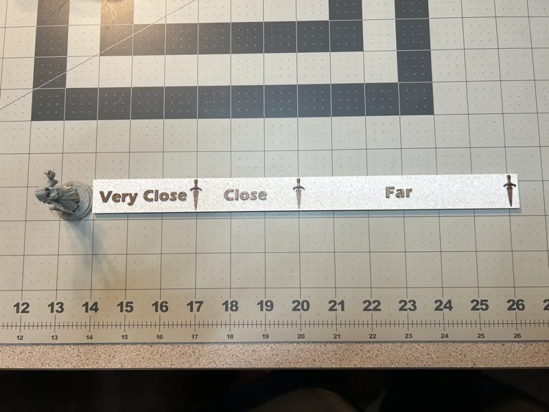 DaggerHeart Range Ruler (Left)