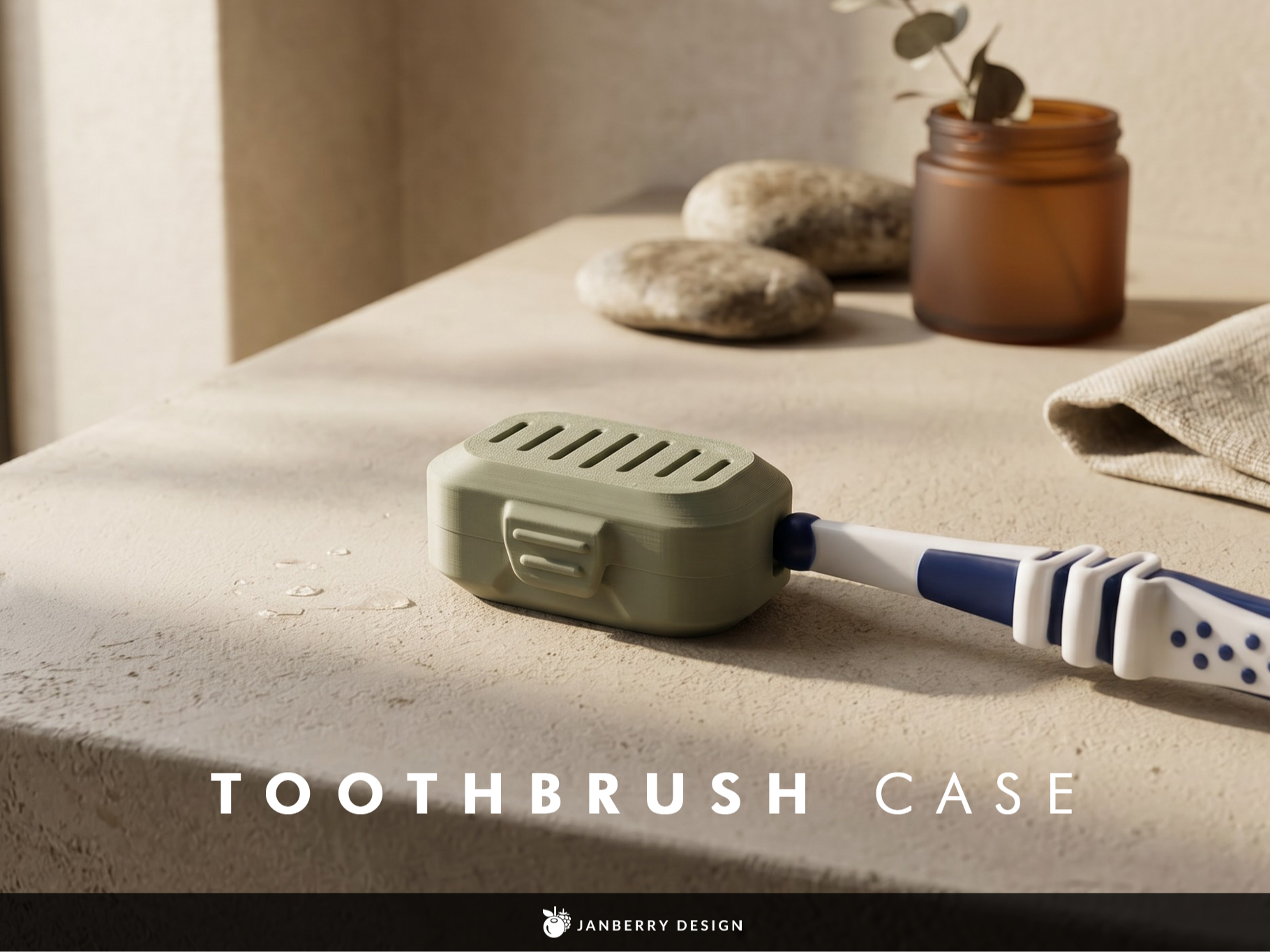 Compact Toothbrush Travel Case