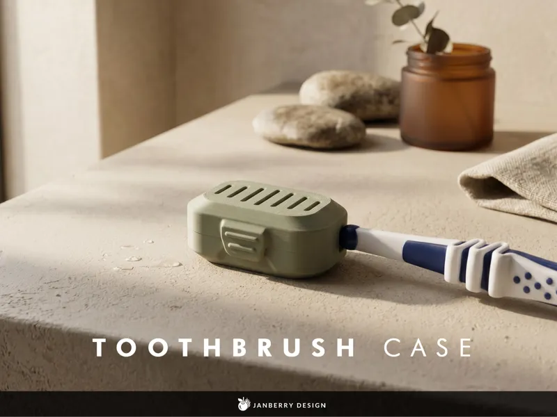 Compact Toothbrush Travel Case