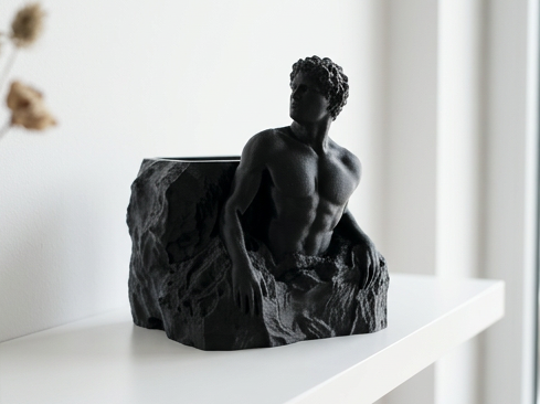 Stone Guardian Pen Holder - Desk Organizer