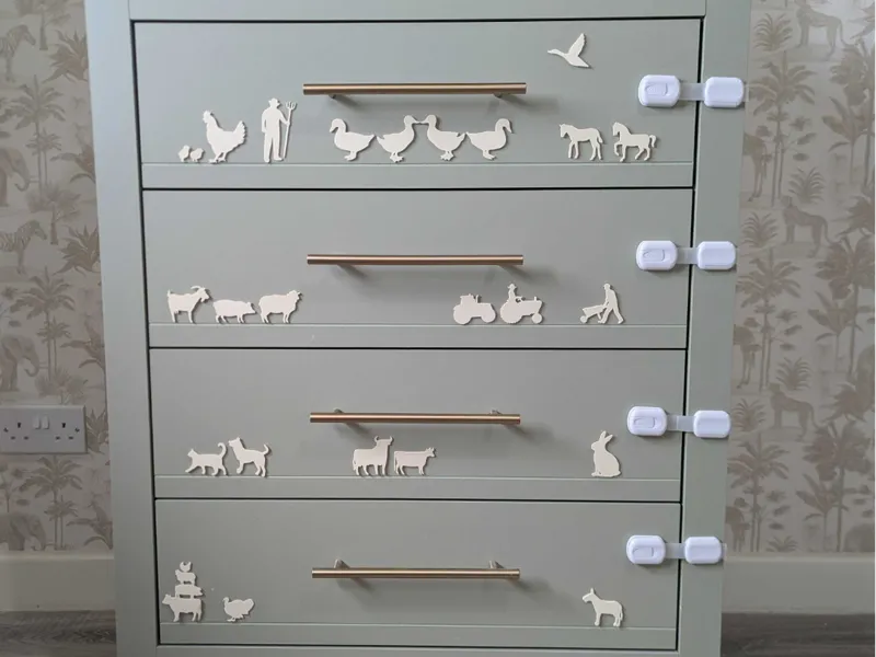Minimal Farm Animal Décor Set Silhouettes