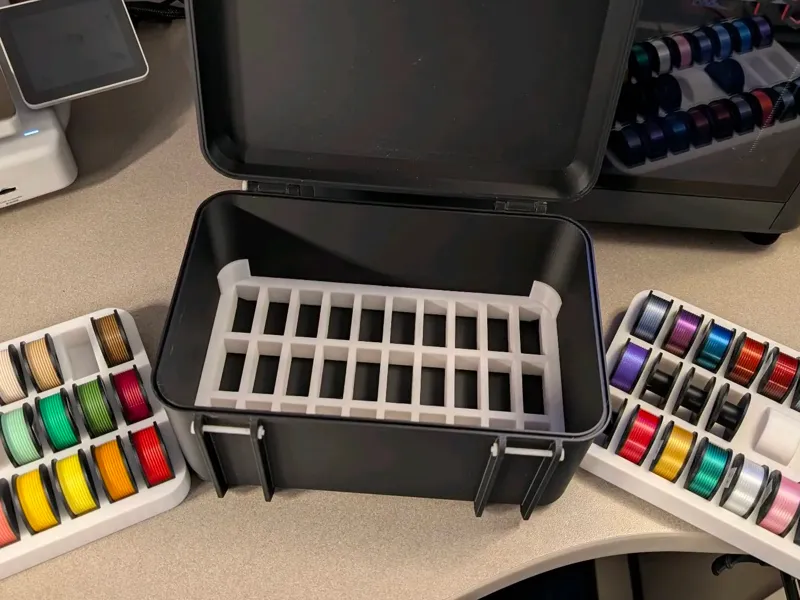 3 Tier Filament Spool Swatches Box
