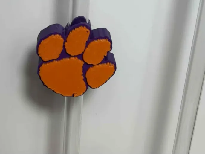 Clemson Paw Straw Topper 