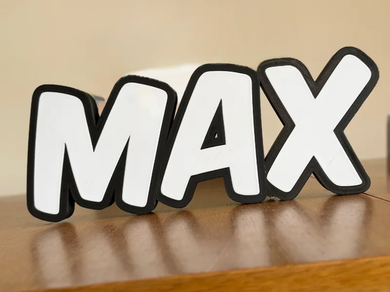 Namenslampe MAX