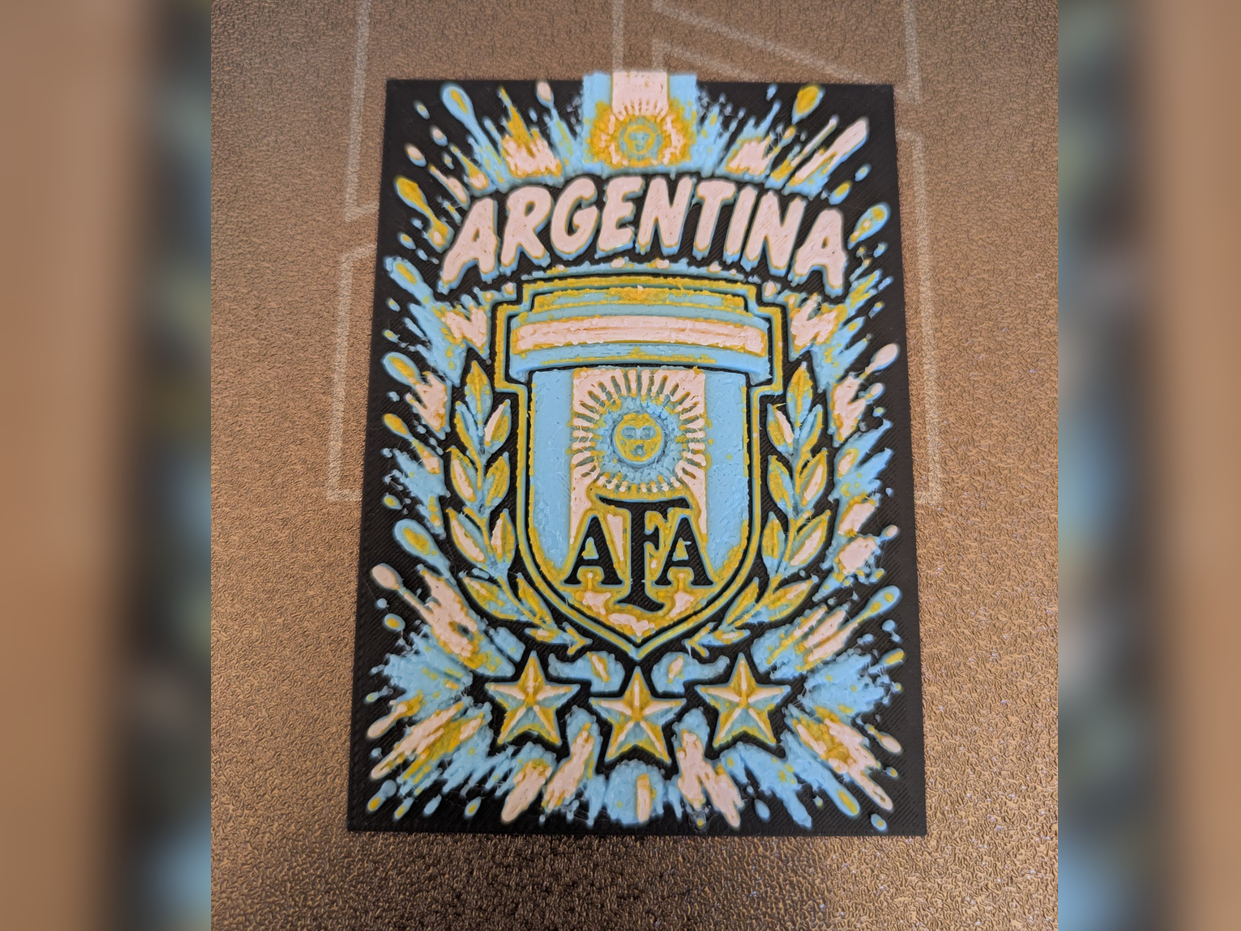 Argentina Football/Soccer Emblem - Hueforge 3D model