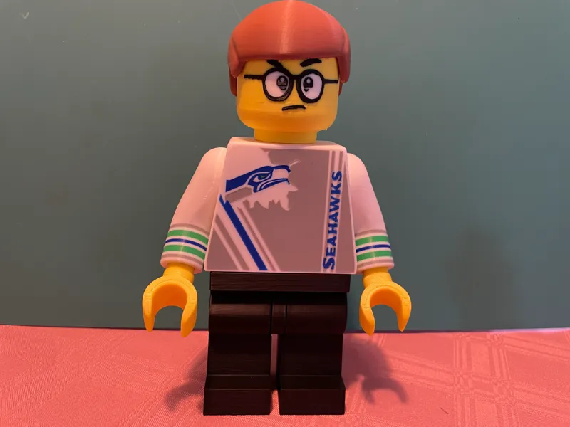 NFL Seattle Seahawks Fan 2 Big Brick Figure (6:1)