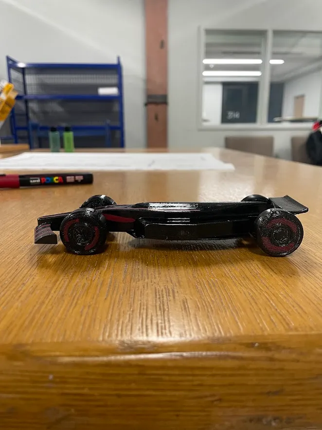formula one car (model/pinewood derby car)