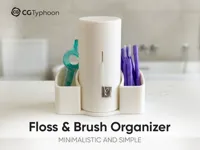 Dental Floss Box Stand & Interdental Brush Organizer