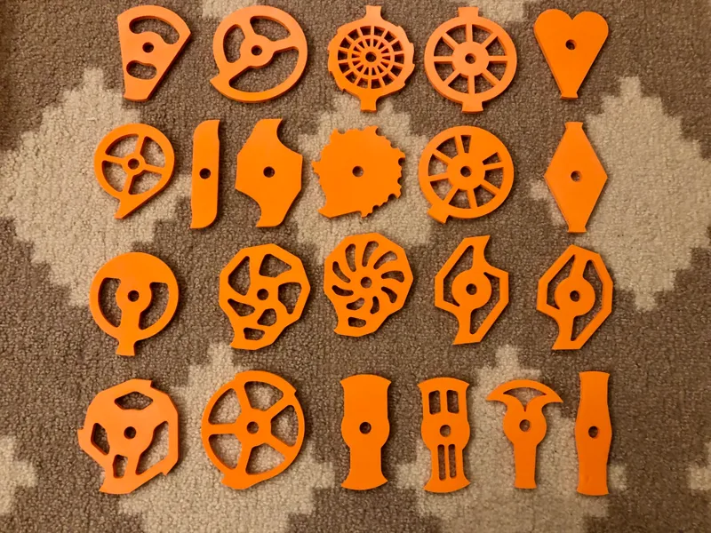 Assorted Combat Robot Spinner Designs (5")