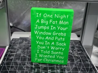 Santa Warning Sign